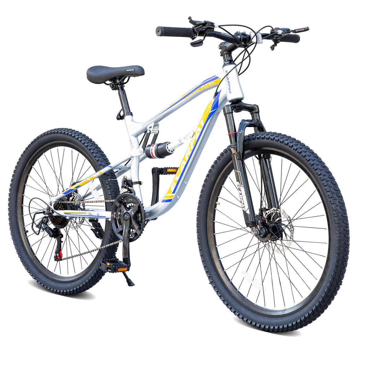 26 Inch Mountain Bike with 21-Speeds & Full Suspension
